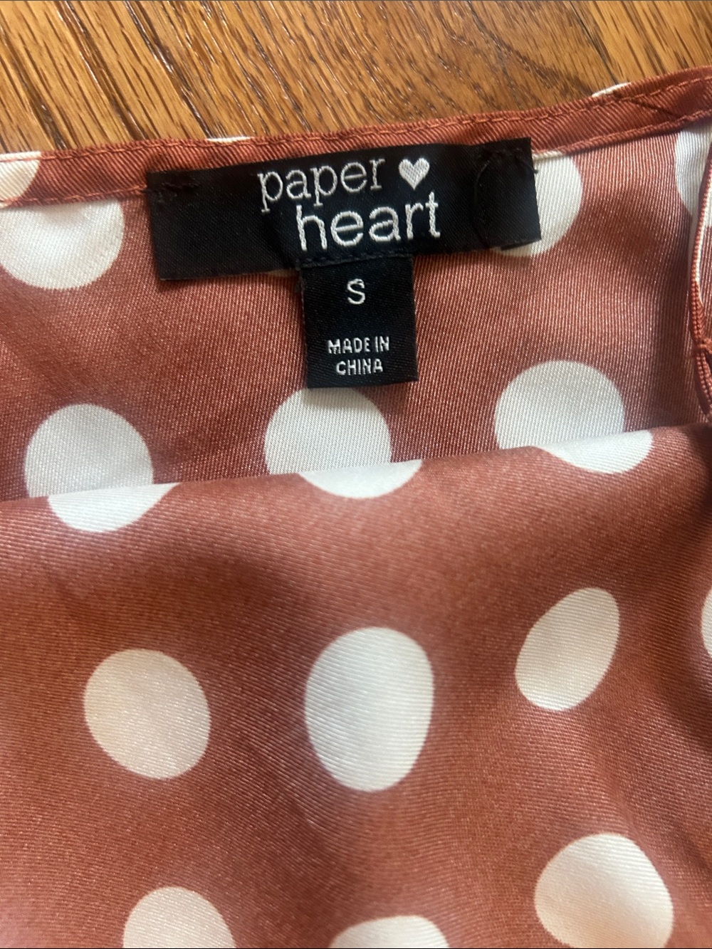 Paper Heart Polka Dot Dress Size Small - Picture 4 of 8